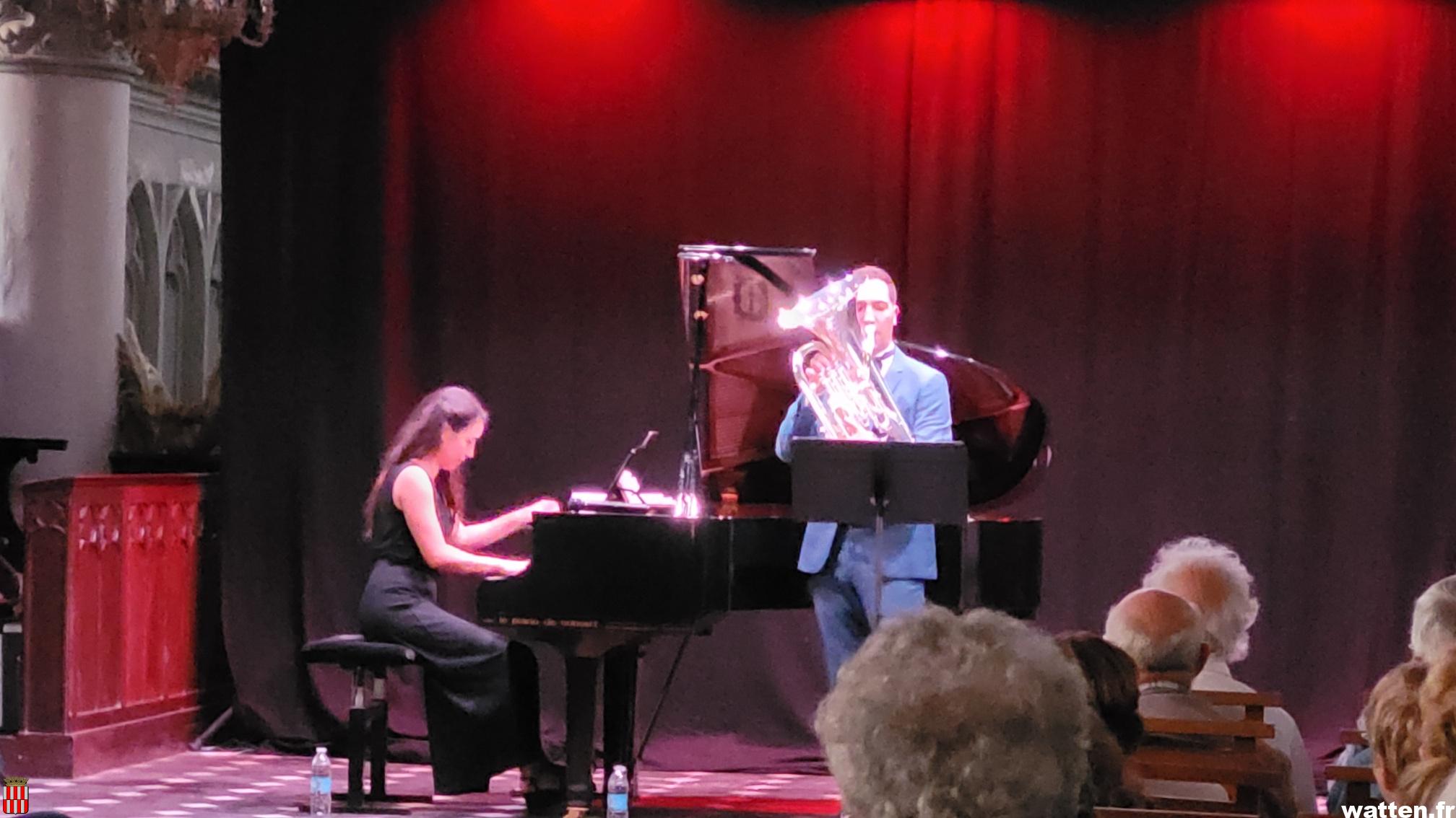 Musique en église: une superbe prestation de Bastien Baumet et Mathilde Nguyen