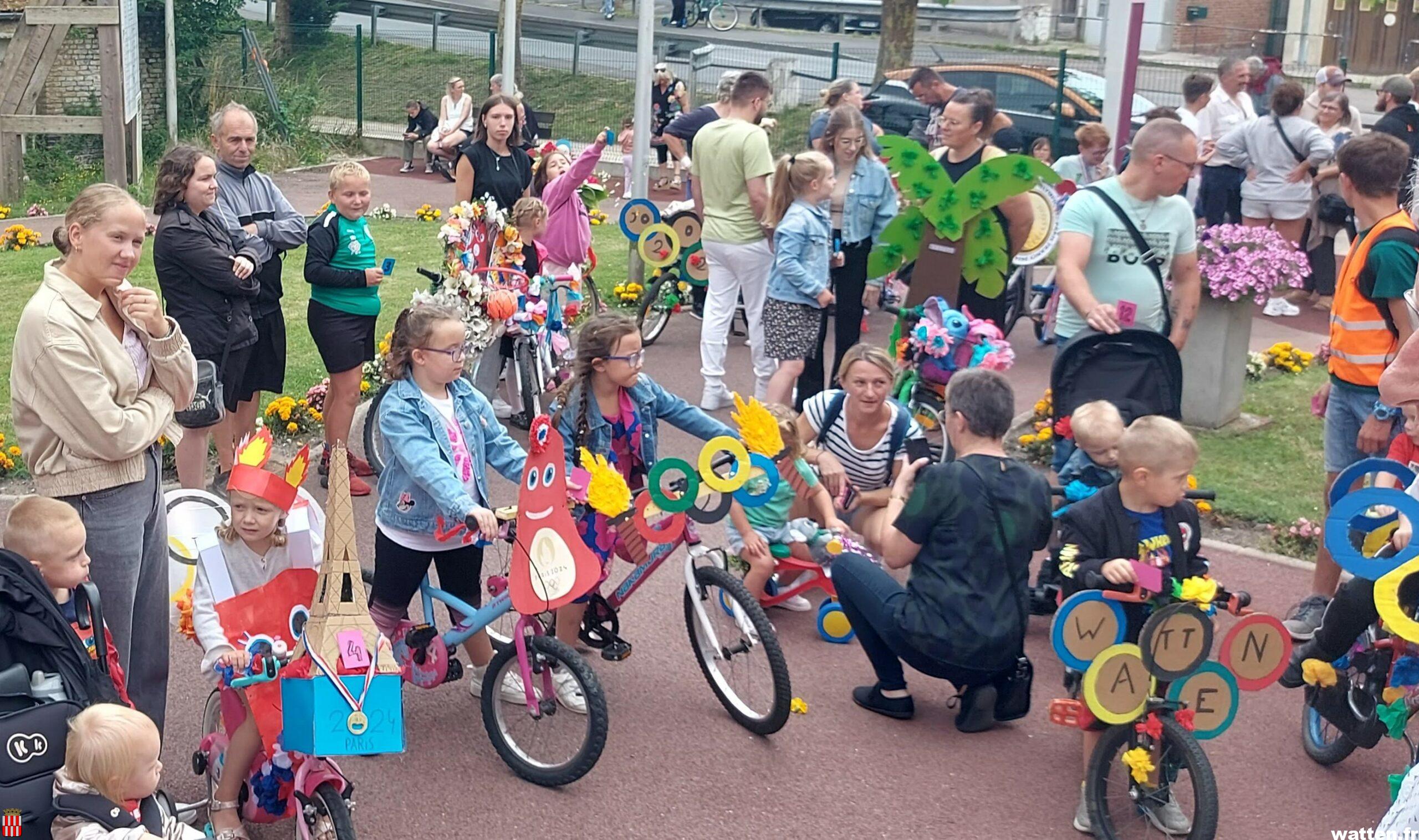 Des vélos fleuris sous le signe des Jeux Olympiques 2024