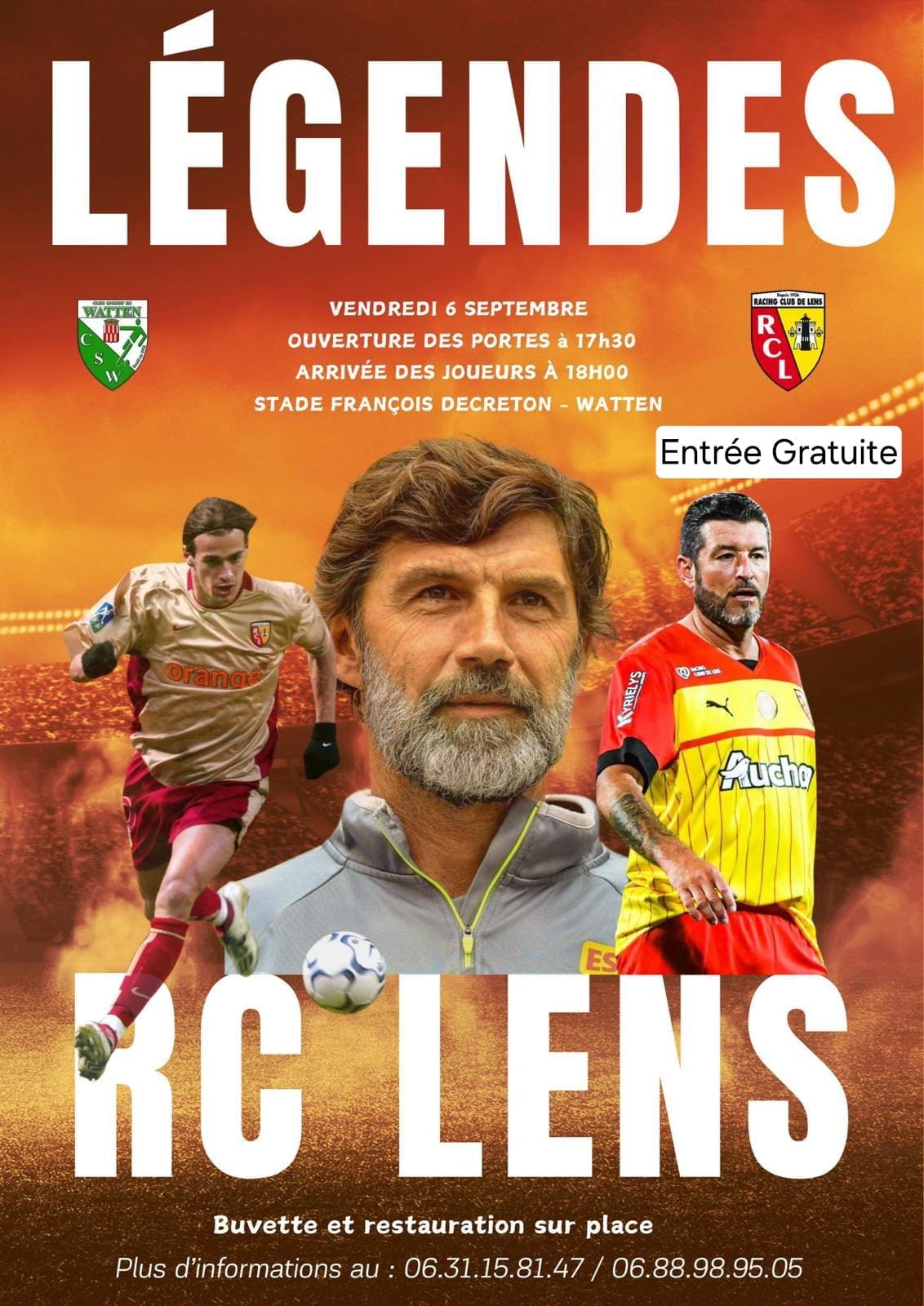 Match des Légendes avec le RC Lens