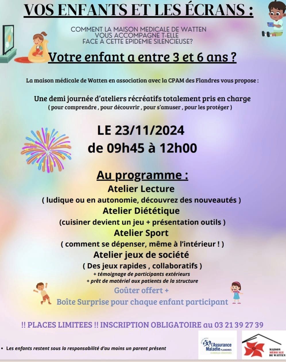 Atelier « Vos enfants et les écrans »