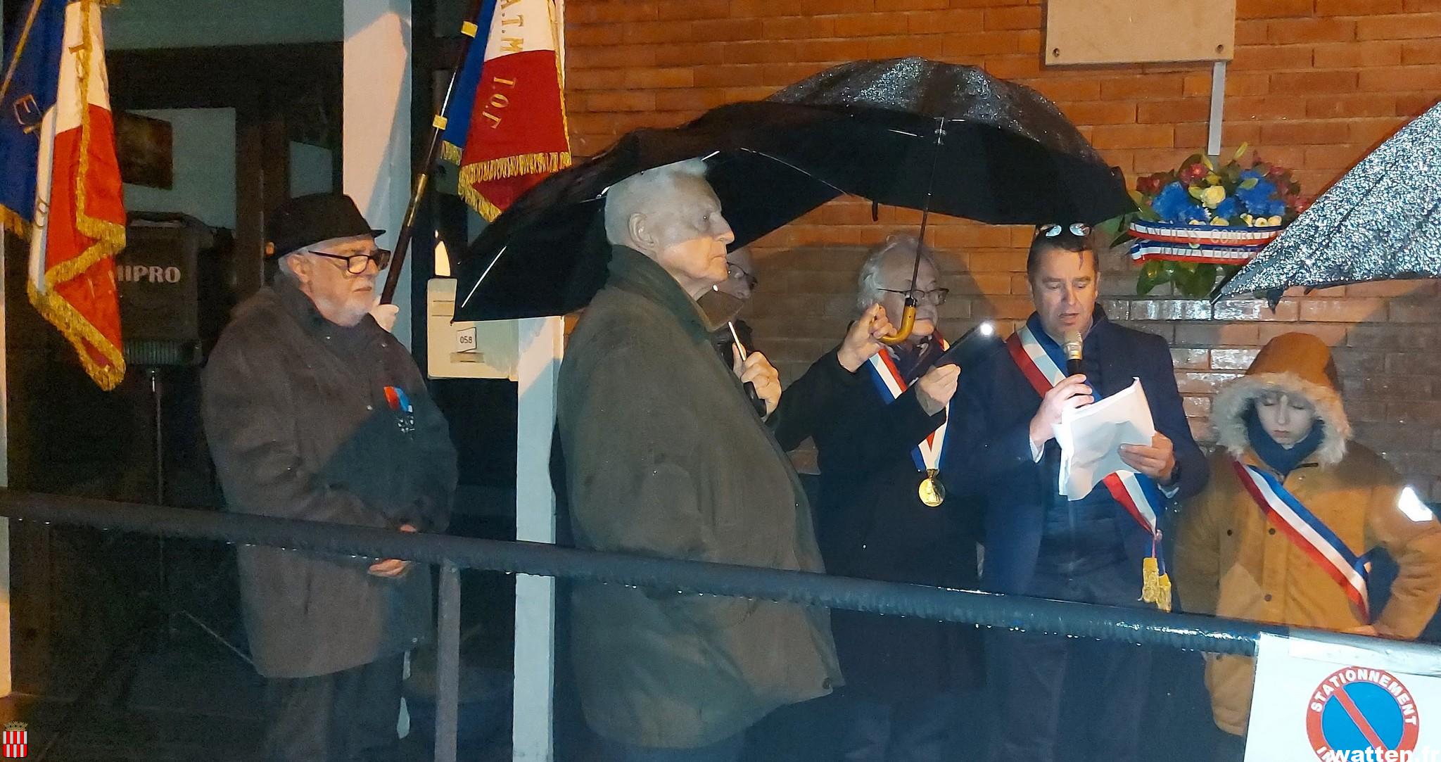 Commémoration du 5 décembre 2024 de Watten et Eperlecques