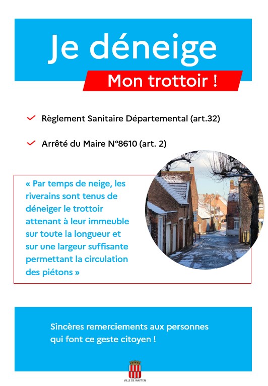 Je déneige mon trottoir