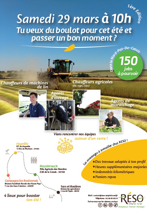 Réunion d’information collective missions saisonnières secteur agricole