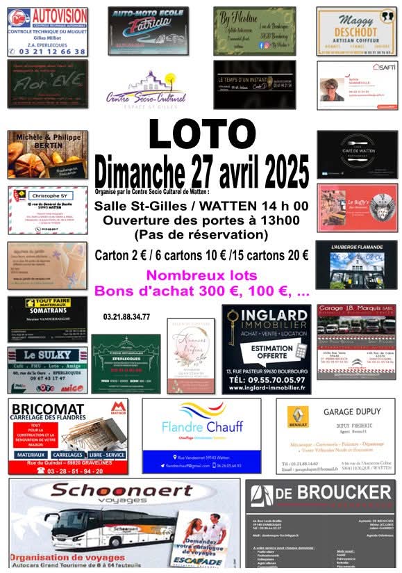 Loto du Centre socio-culturel