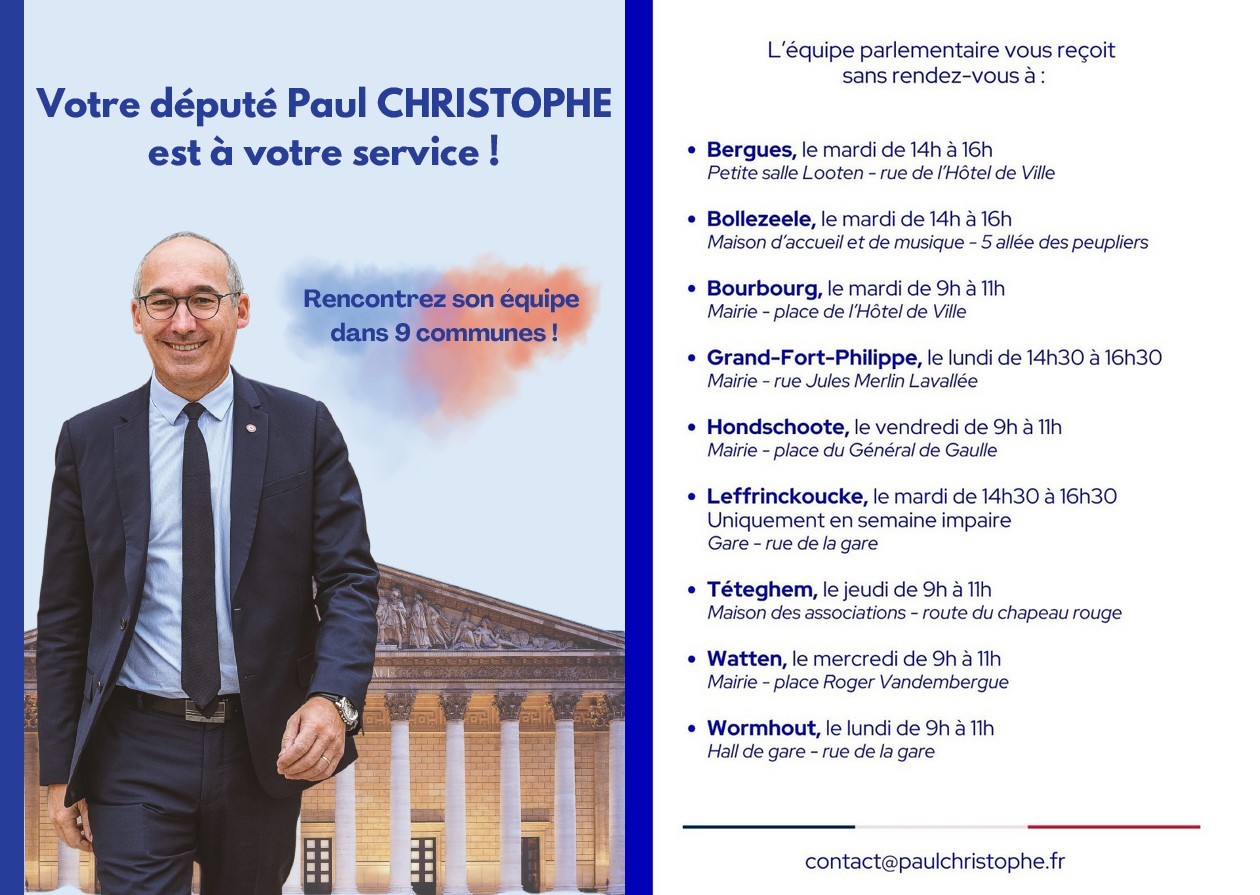 Permanence de Paul Christophe, député