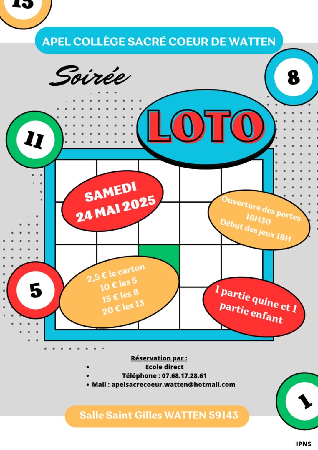 Loto de l’APEL du Collège du Sacré-Coeur