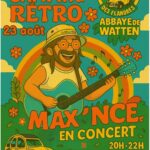 2025-08-23 concert Maxence camping rétro abbaye