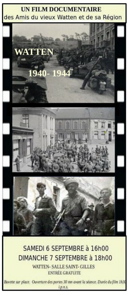 Projection du film « Watten 1940- 1944 » par les Amis du Vieux Watten