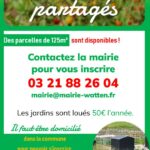 AFFICHE jardins partagés de Watten