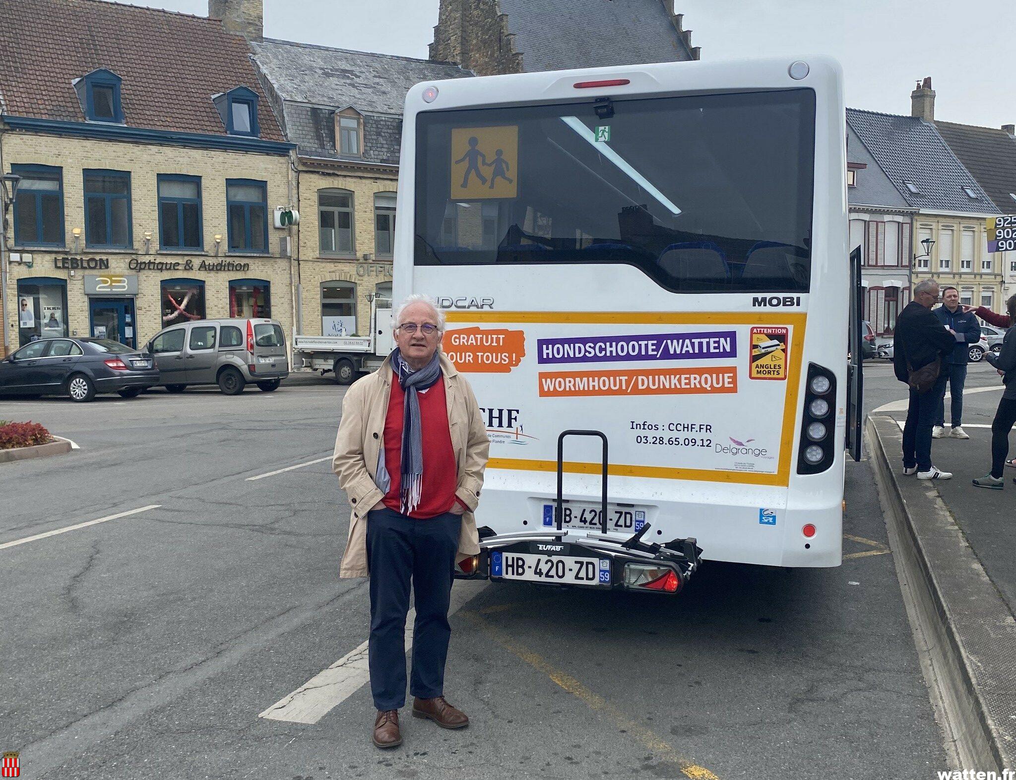 Inauguration de la ligne de bus Hondschoote-Watten de la CCHF