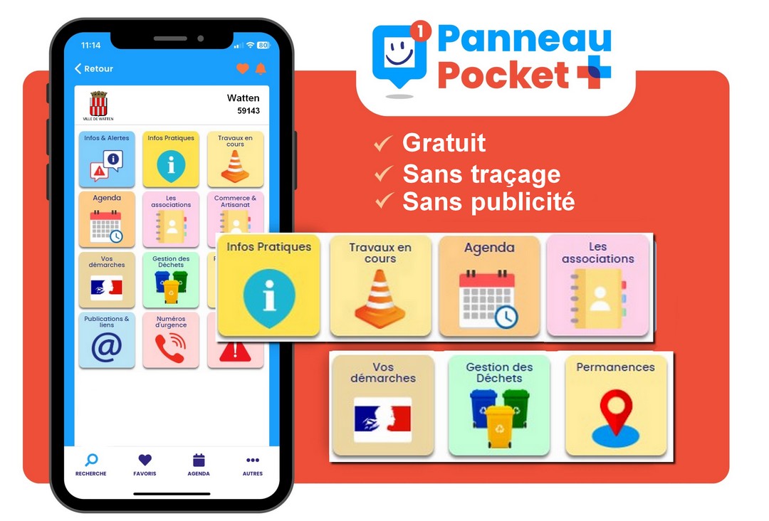 Le PanneauPocket de Watten évolue!