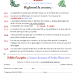 Bulletin et règlement concours maisons et jardins fleuris 2026 Watten