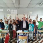 Des gourdes pour les élèves du CM2 de l'école Fortry et du Sacré-Coeur 2025-06-28 remise gourdes écoles Eau du Dunkerquois