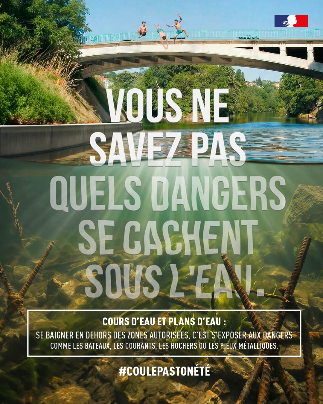 #CoulePasTonÉté juste pour un plongeon ou une baignade entre potes
