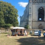 camping vintage dans un cadre historique
