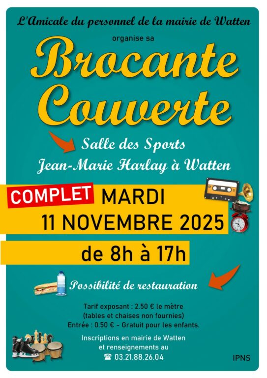 (Complet) Brocante couverte de l’Amicale du Personnel