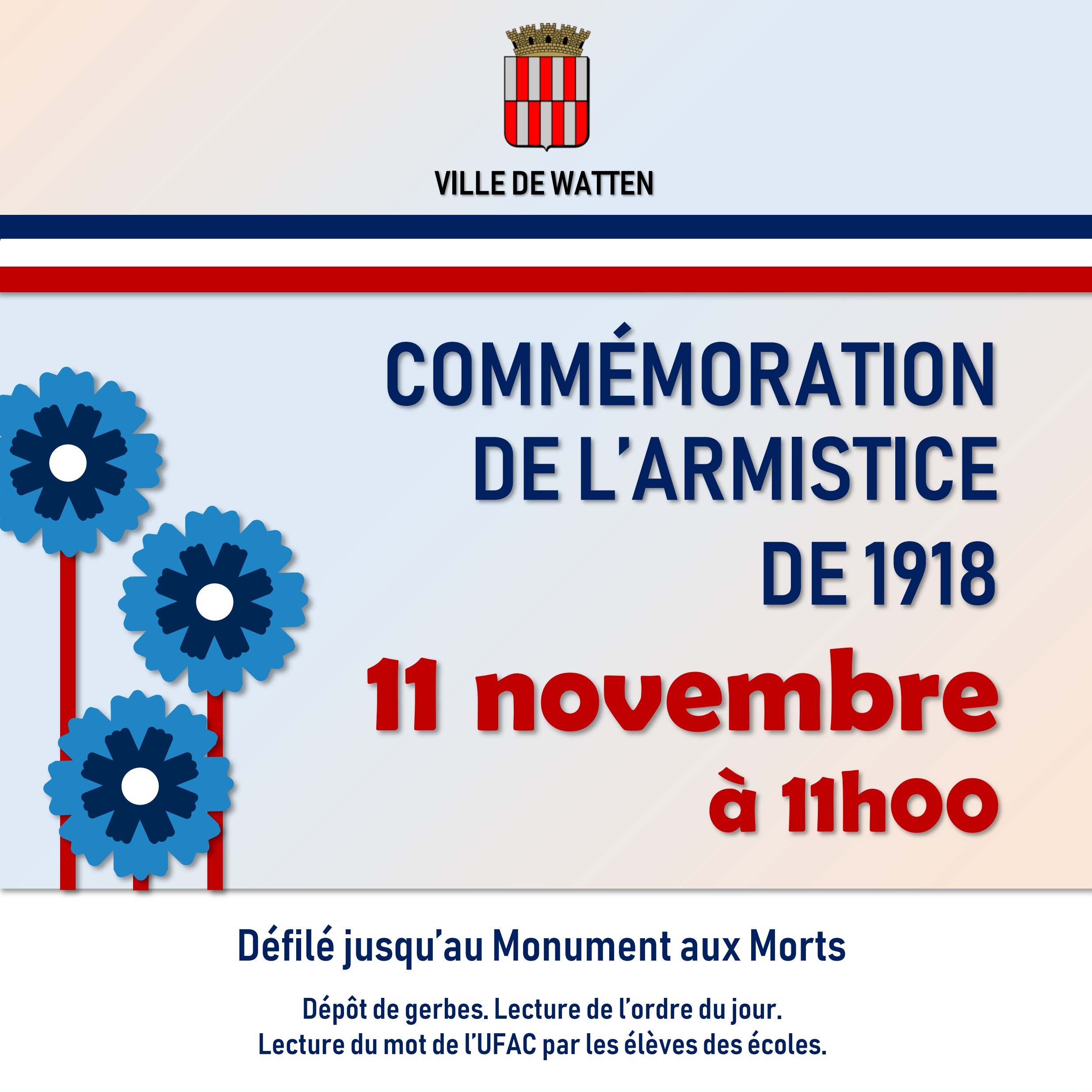 Commémoration de l&rsquo;Armistice 1914-18