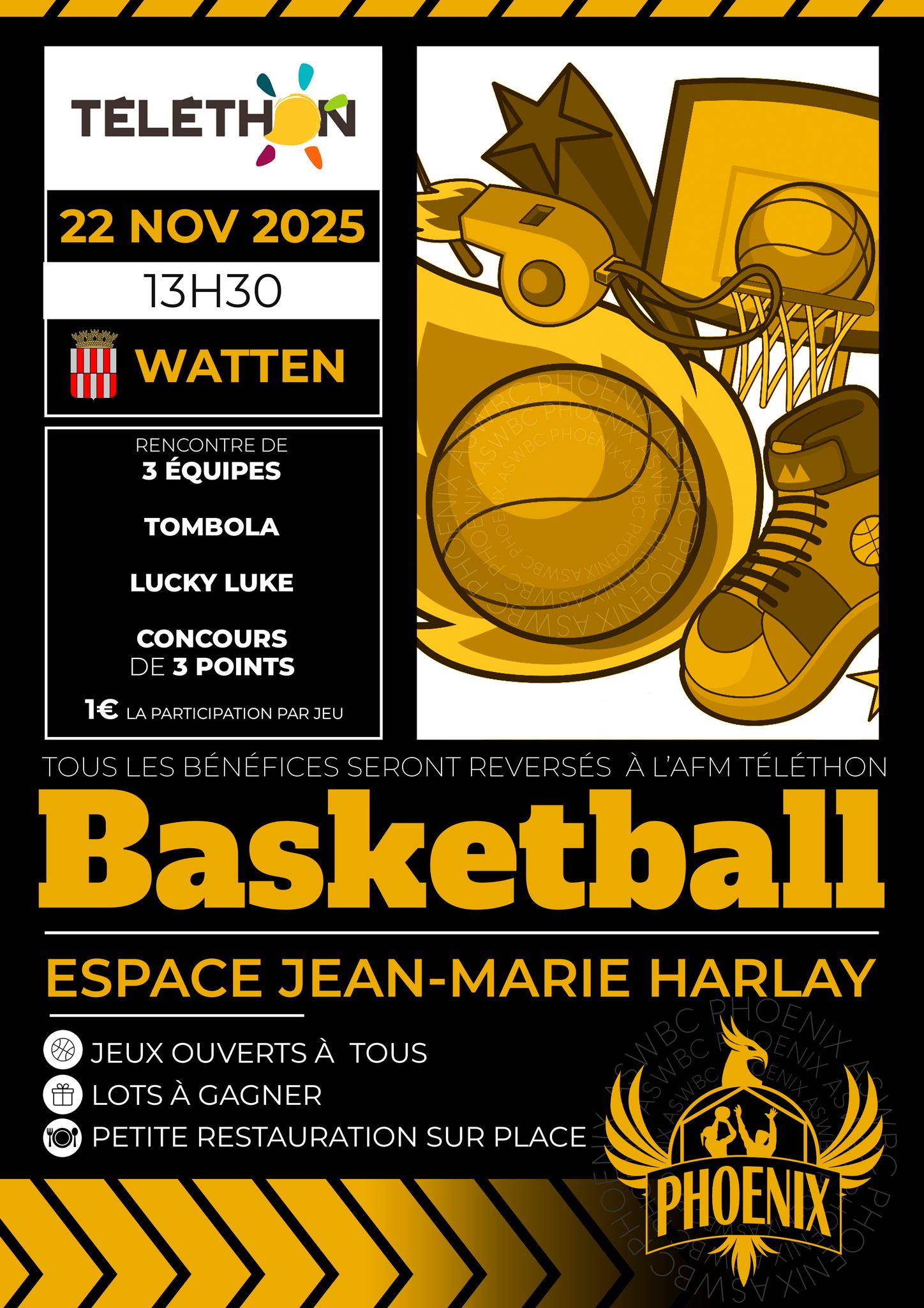 Matchs de basket pour le Téléthon
