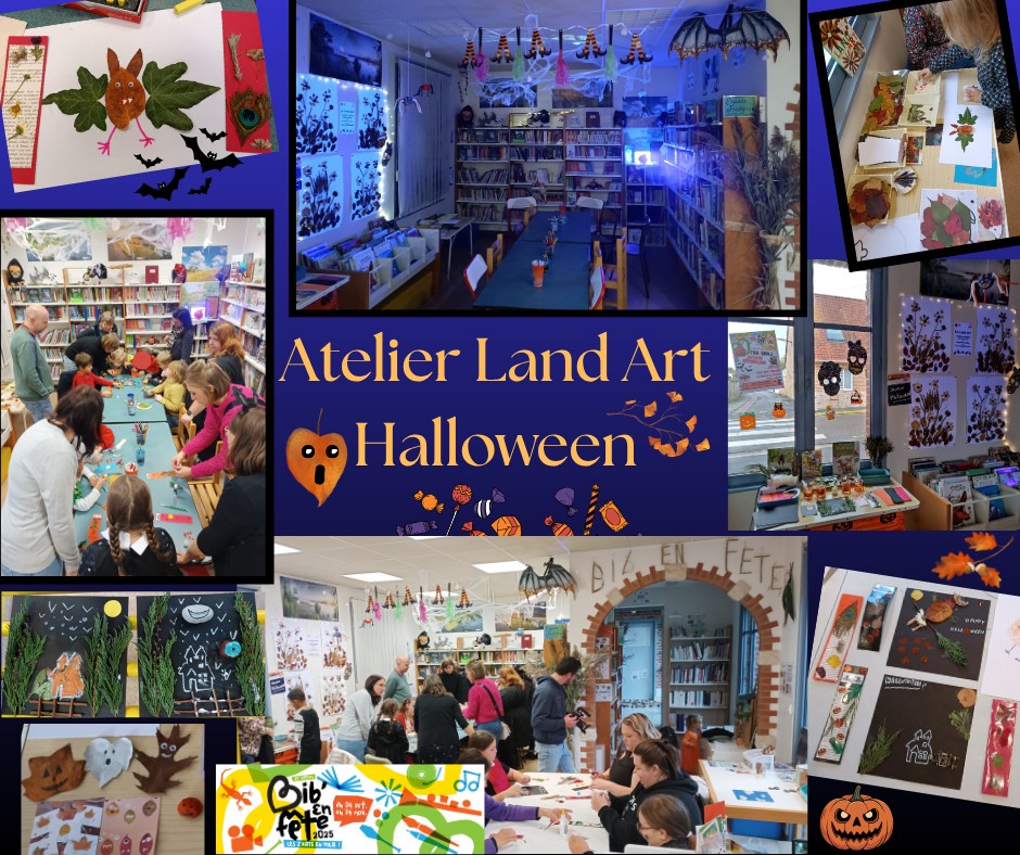 Un atelier Land Art spécial Halloween bien réussi à la Médiathèque