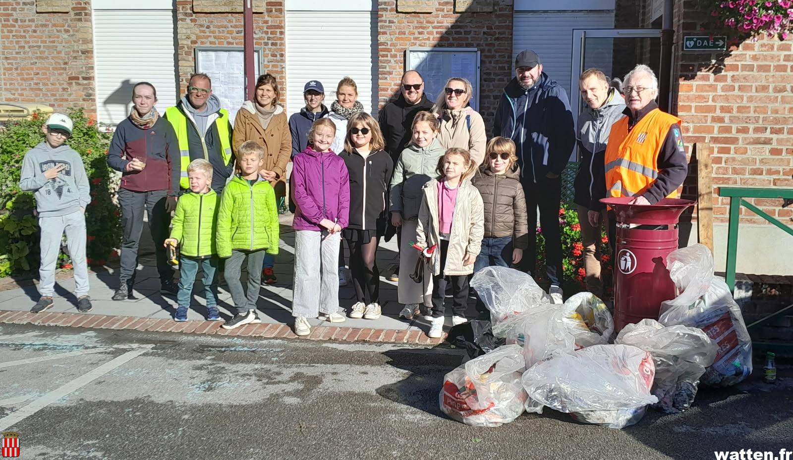 21 kilos de déchets ramassés le 26 octobre par Watten Propre