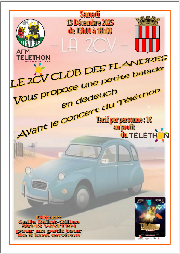 Balade en 2CV pour le Téléthon