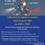 Opération éclairage vélos de la CCHF 2026-01-06 opération éclairage vélo CCHF