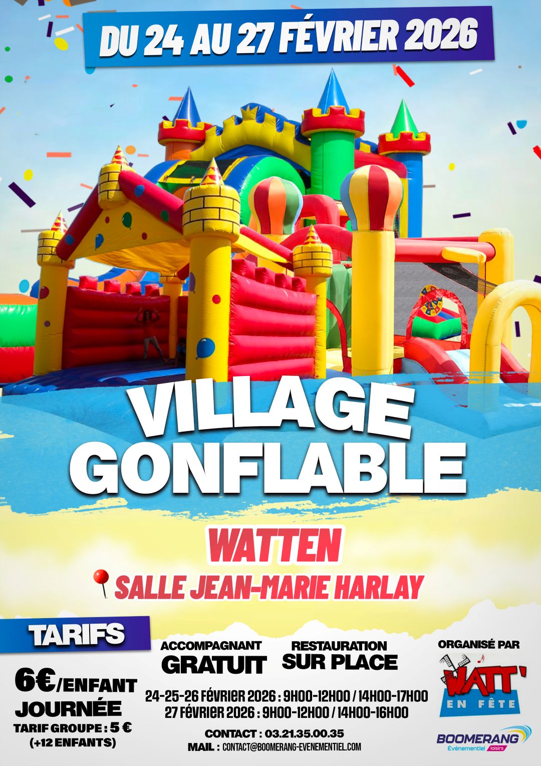 Village gonflable