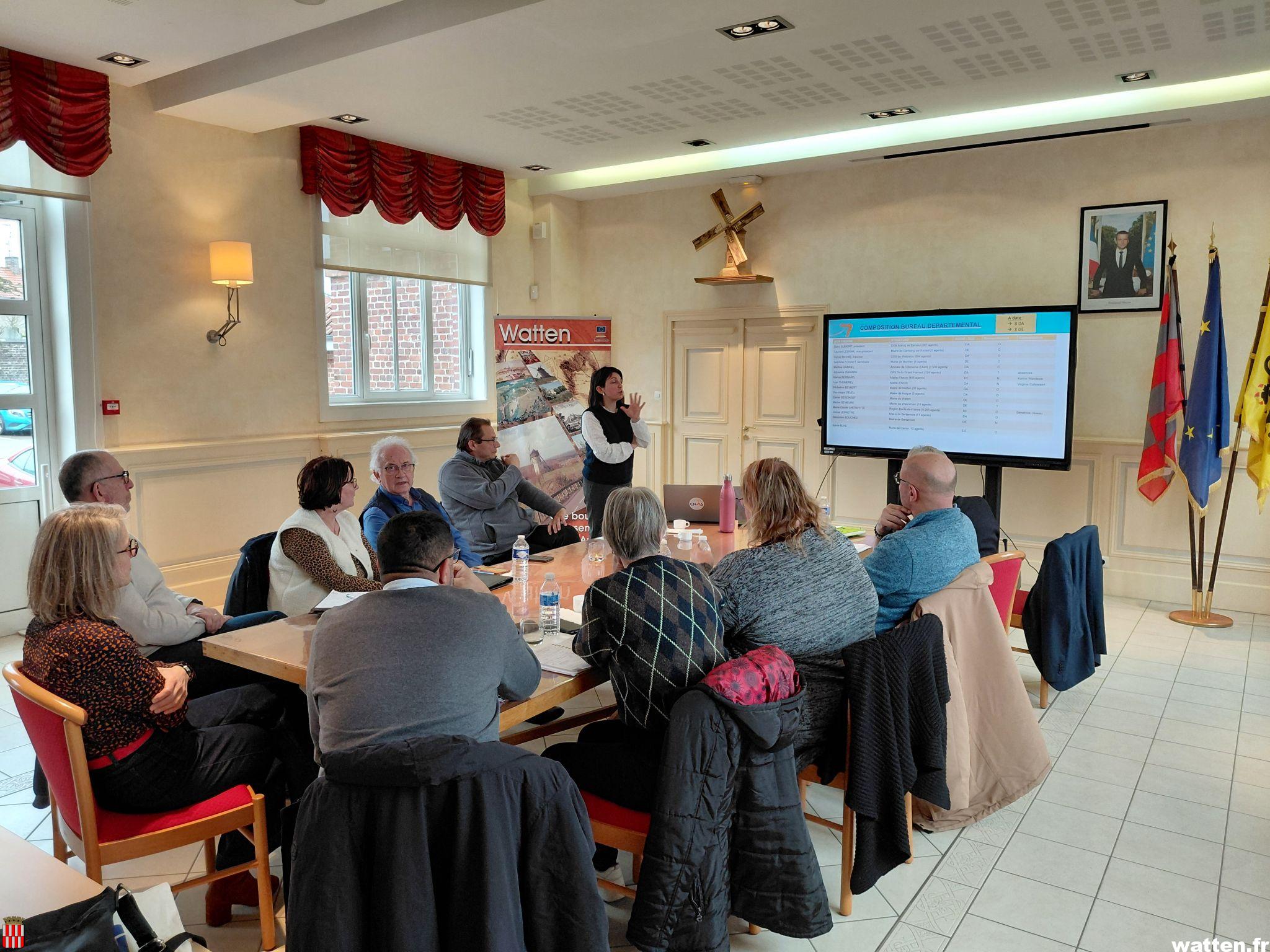 Accueil de la délégation départementale du CNAS en mairie