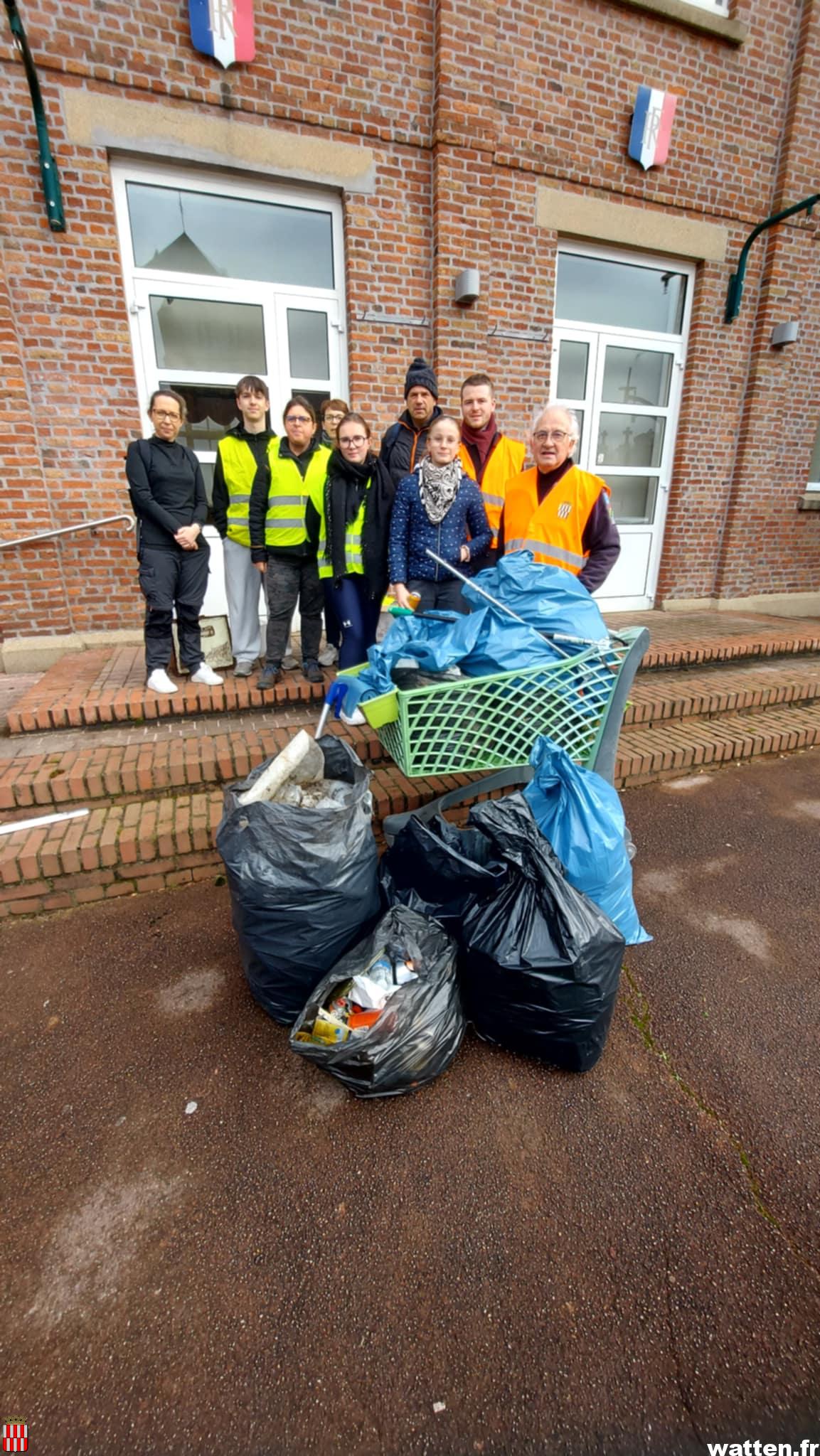 Reprise de Watten Propre après 3 mois de trêve: 46 kg de déchets ramassés