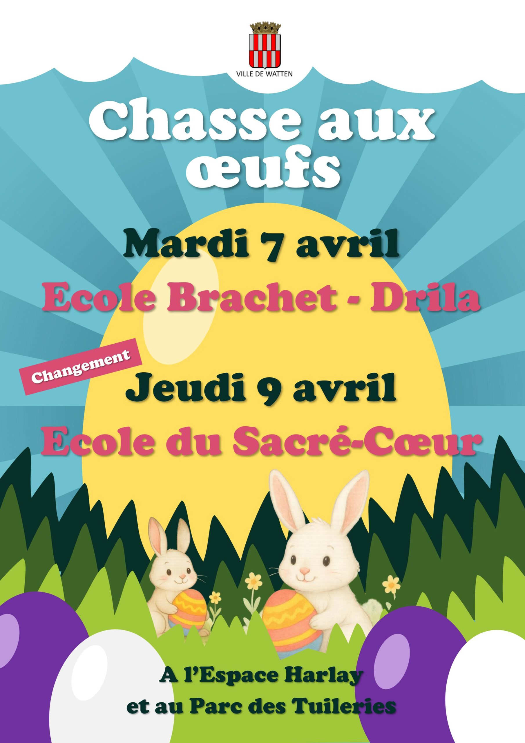 Chasse aux œufs à l&rsquo;école de l&rsquo;Institution du Sacré-Cœur
