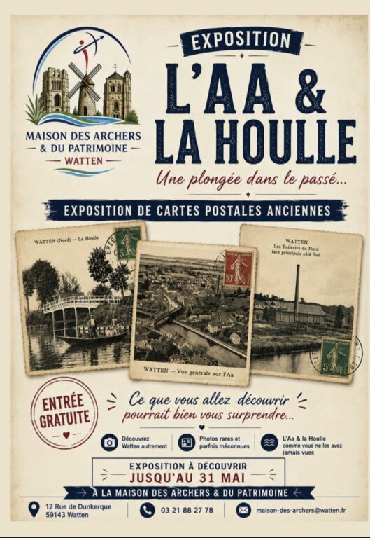 Exposition l’Aa et la Houlle, une plongée dans le passé… en cartes postales anciennes