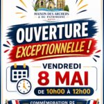 2026-05-08 ouverture exceptionnelle maison des archers et du patrimoine
