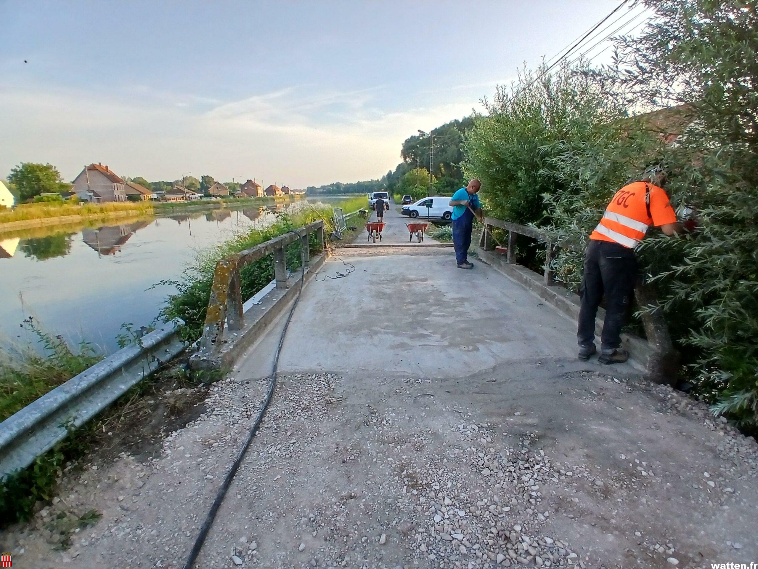 Travaux de rénovation du pont rue de l&rsquo;Ermitage