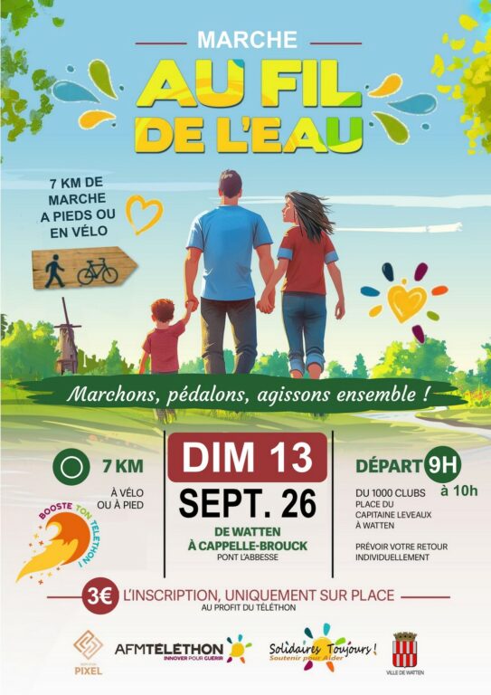 Marche Au fil de l’eau pour le Téléthon