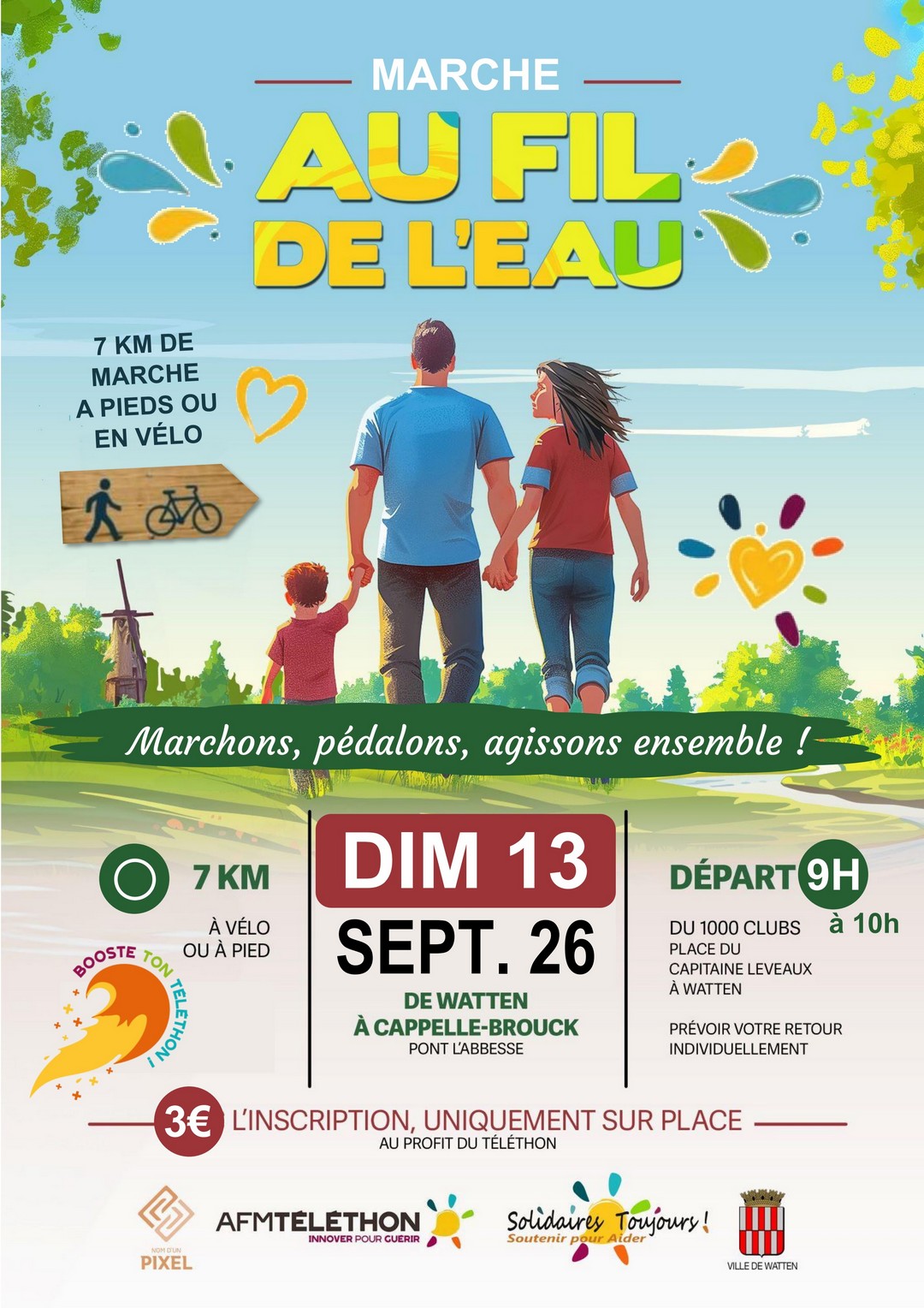 Marche Au fil de l’eau pour le Téléthon