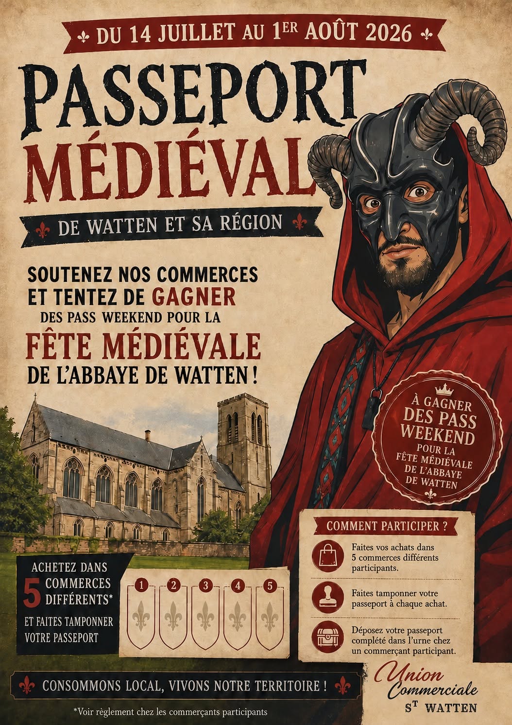 Le Passeport Médiéval arrive à Watten !