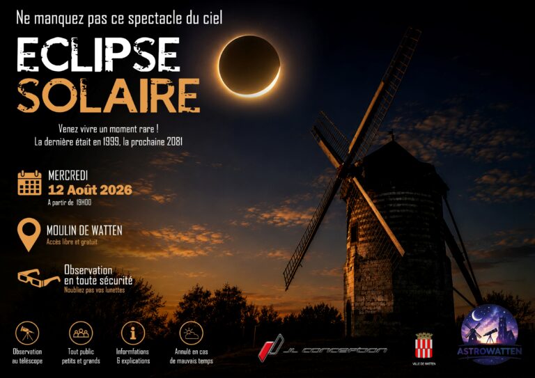 Éclipse solaire: rendez-vous au Moulin de Watten!