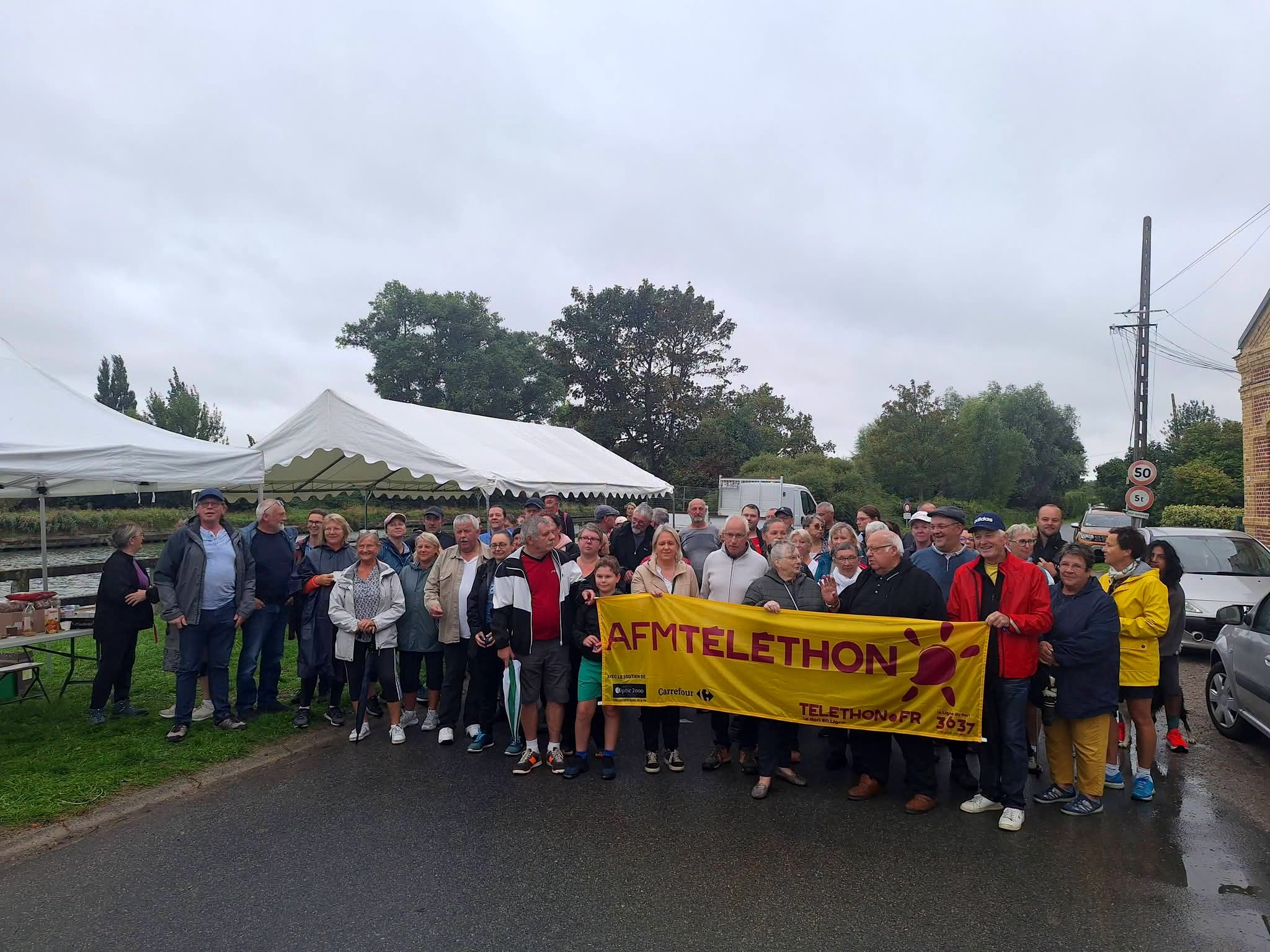 160 participants pour la Balade au fil d’eau pour le Téléthon par Solidaires Toujours)