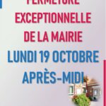 Fermeture exceptionnelle de la mairie 2026-10-19 fermeture exceptionnelle de la mairie