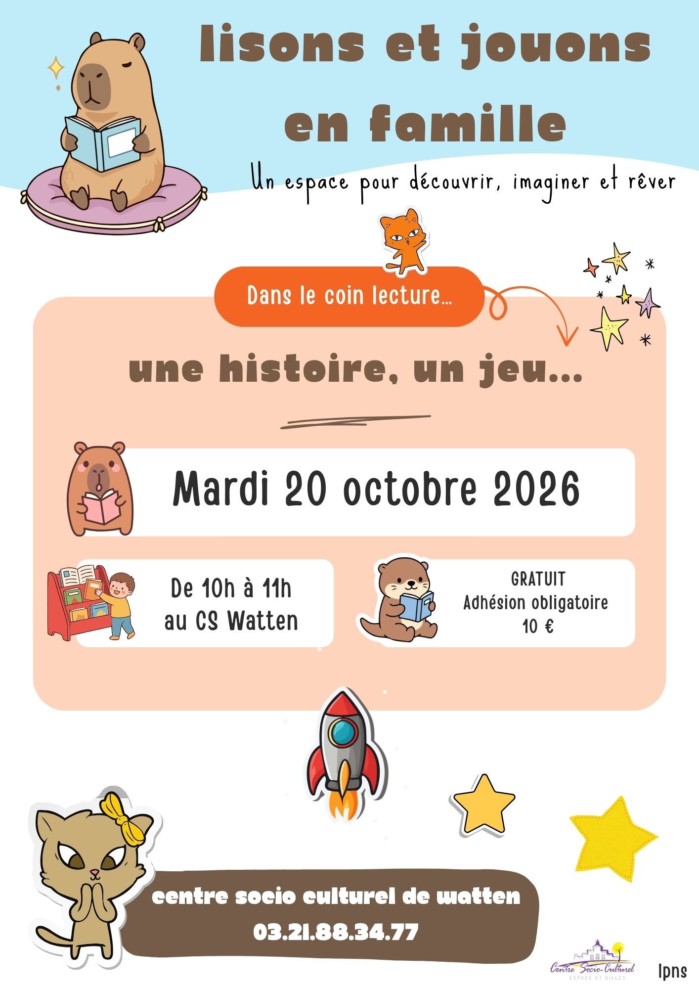 Lisons et jouons en famille!