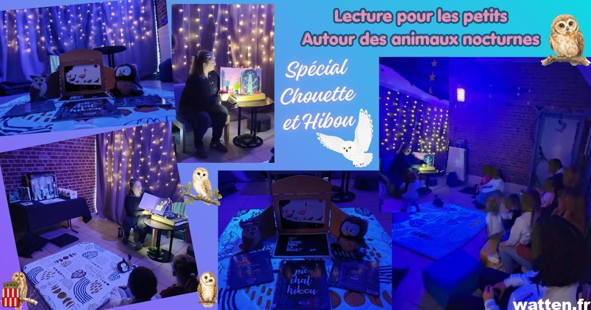 Chouette, hibou… une lecture pour les petits autour des animaux nocturnes à la médiathèque